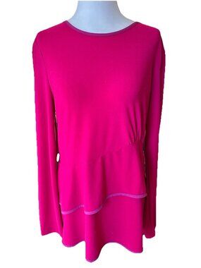 Narciso Rodriguez For Design Nation Large Pink Purple Trim Tiered